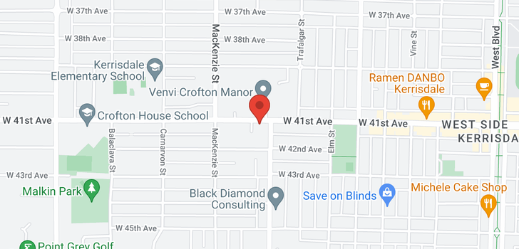 map of 1 2822 W 41ST AVENUE